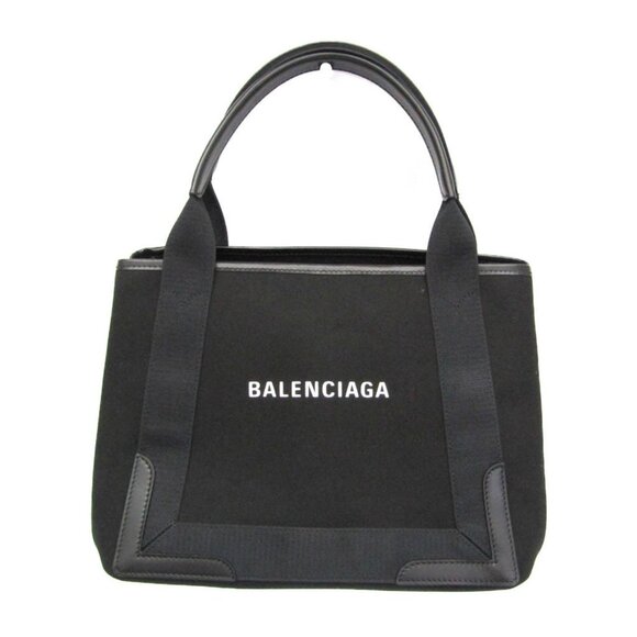 BALENCIAGA Black Leather Tote Bag - Picture 1 of 12